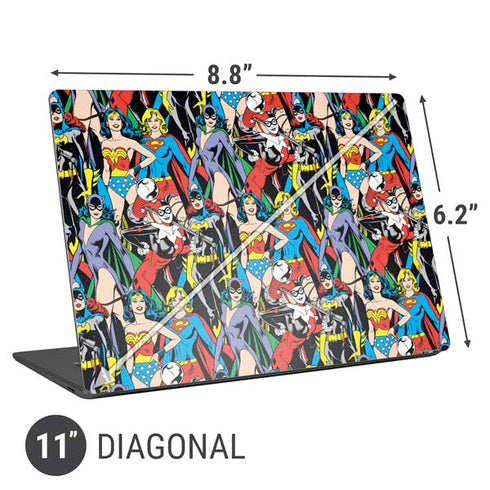 DC Comics Wonder Woman DC Bombshells Characters Pattern Universal Laptop 11in (8.8 x 6.2in) Skin